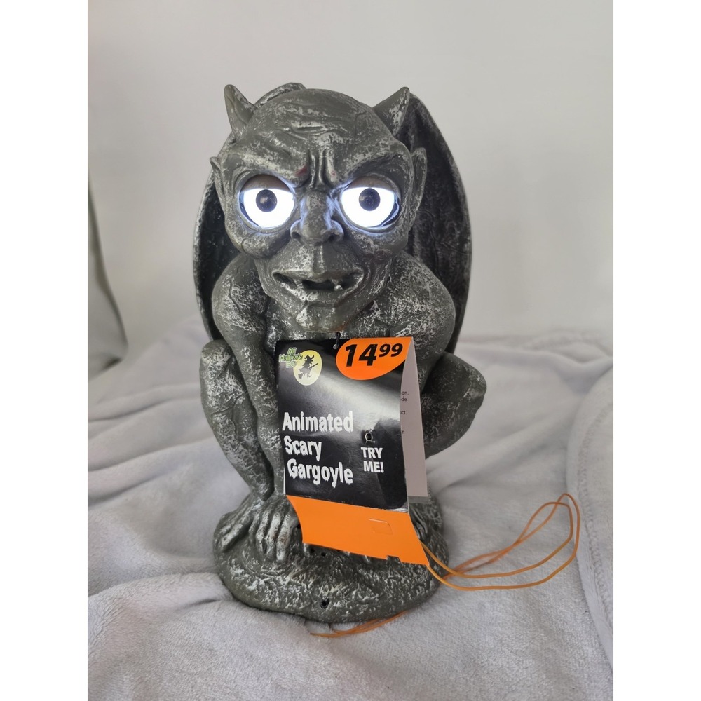 2007 Magic Power Halloween Gargoyle Animated Motion Activated And Talking 11.5"